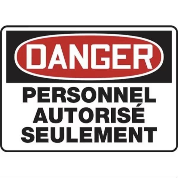 Accuform OSHA DANGER SAFETY SIGN AUTHORIZED FRMADM130XP FRMADM130XP - main